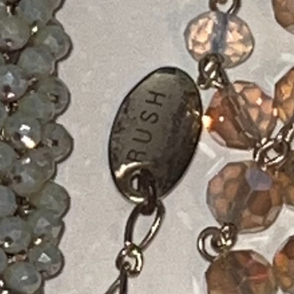 RUSH by Denis & Charles Faceted Beaded Pale Pink Opalescent Necklace - Picture 4 of 4